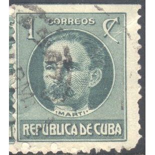 Cuba 1917 - SG336 - 1c green - Jose Marti - used
