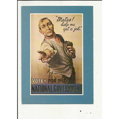 VOTE FOR THE NATIONAL GOVERNMENT Postcard by Athena (9146)