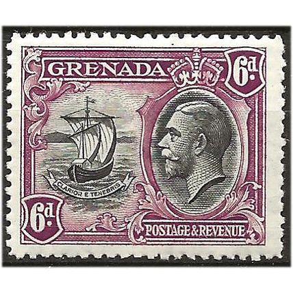 Grenada 1934 SG141 6d Black & Purple Mounted Mint . .. .