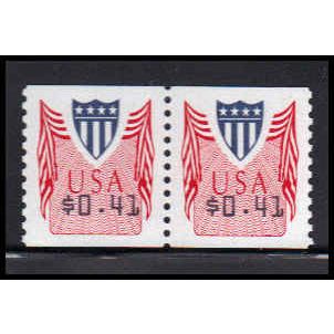 CVP32 41c Shield Very Fine MNH Pair PA5012
