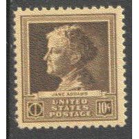 878 10c Jane Addams Fine MNH GA0367