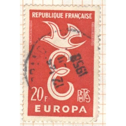 France 1958 - SG1397 - 20f red - Europa - used
