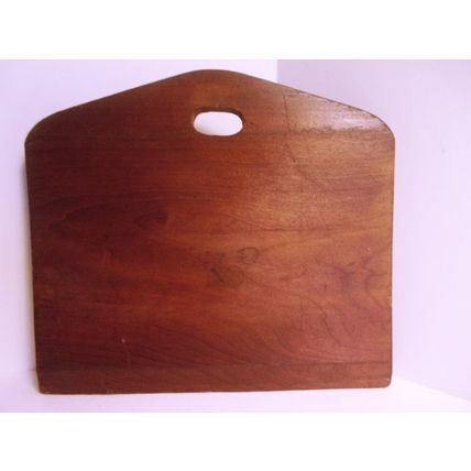 Wood Crumb Catcher Silent Butler Hand Painted and Carved No Scraper