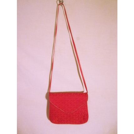 Vintage Pierre Cardin Small Red Monogram Cross Body Shoulder Bag