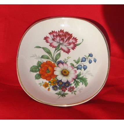 Vintage Falcon Ware Floral Dish Plate 4 3/4 Inch Tray