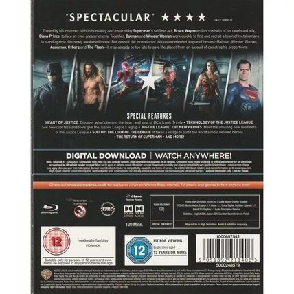 Justice League (Blu-ray, 2017)