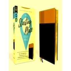 Niv, Starting Place Study Bible (An Introductory Study Bible), Leathersoft, Navy