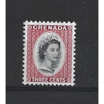 Grenada.SG215 3c Black and Carmine-Red.Mounted Mint.Apr25