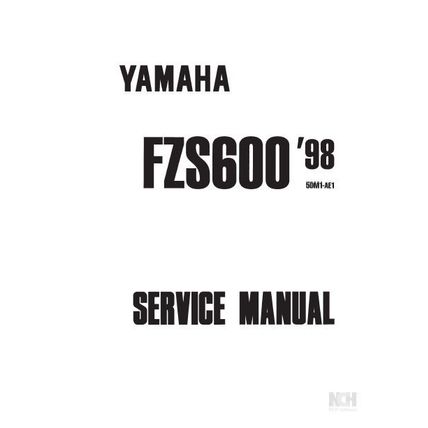 YAMAHA FZS600 SERVICE MANUAL MOTORCYCLE 364 PAGES IN ENGLISH
