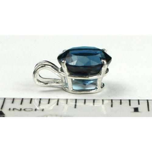 London Blue Topaz, 925 Sterling Silver Pendant, SP088