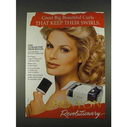 1996 Revlon Ultrasetter Roller Hairsetter Ad - Curls