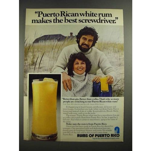 1982 Rums of Puerto Rico Ad - Makes the Best Screwdriver