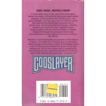 Godslayer by Mickey Zucker Reichert ( DAW Books | 4th. Printing | 1987 )
