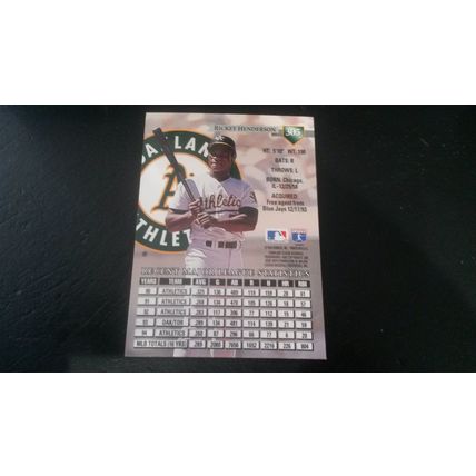 1995 Donruss Card # 305 Rickey Henderson Excellent (5) Oakland Athletics