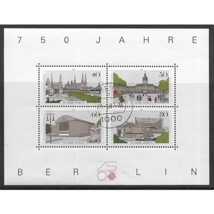 GER 1987 '750TH ANN OF BERLIN' M/S FINE USED (EBID71-859XL)