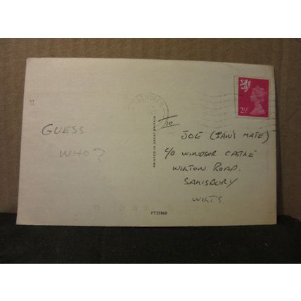 UNDER THE KILT? SCOTTISH HUMOUR Scotland ..used vintage postcard 1970s PT35968 =