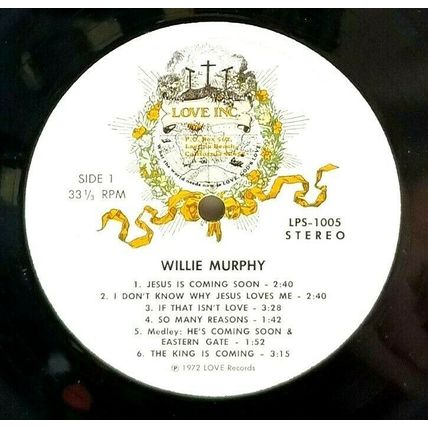 Willie Murphy & Family - Jesus is Coming Soon LP Vinyl Record Vintage (P3)
