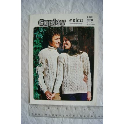 1976 Copley 9080 his and hers aran sweaters