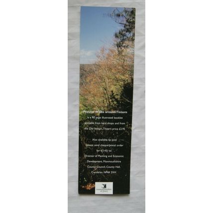 Vintage bookmark - Popular Walks around Tintern