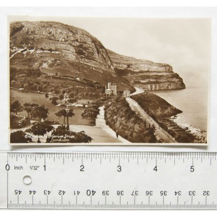 vintage postcard Llandudno, Entrance to Marine Drive