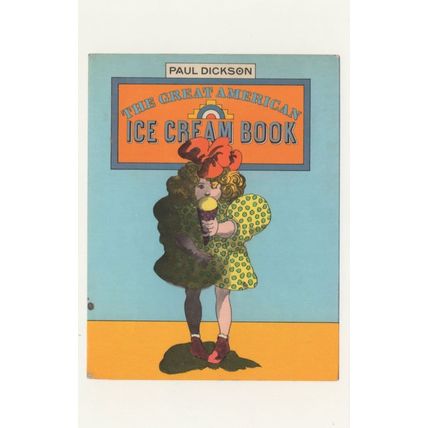 Paul Dickson The Great American Ice Cream 1932 Book Postcard