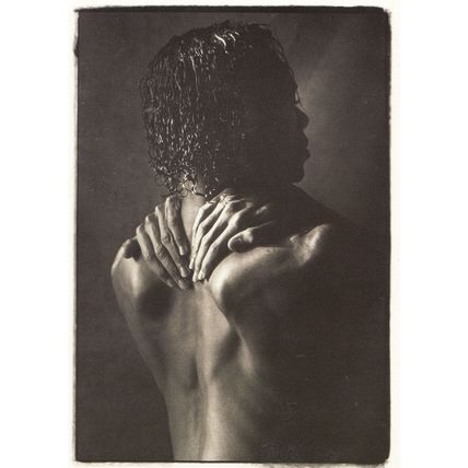 Ramon Flowers African American Athletic Ballet Dancer Photo Postcard