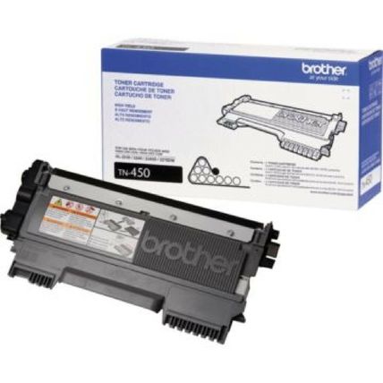 Brother TN-450 Black High Yield OEM Toner Cartridge - Retail Packaging