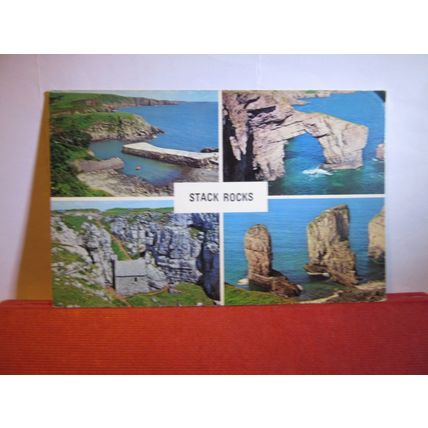 multiview, STACK ROCKS, PEMBROKESHIRE unused postcard #