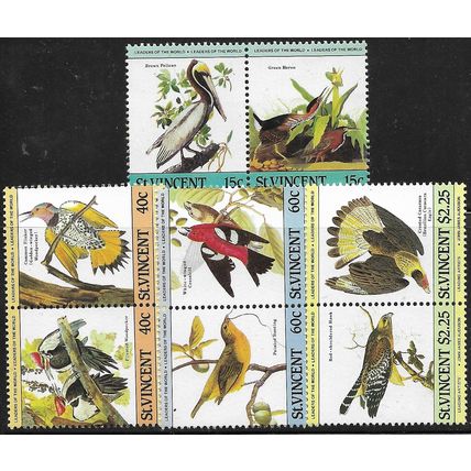 1985 SG 854/861 - MNH (**) - pairs - BIRD