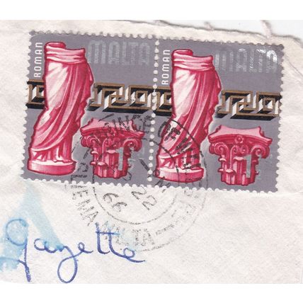 Sliema Prince of Wales Street cancel Malta 1966 Roman Era 1.5d SG 332 VGC