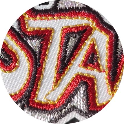 Iron On Patch Star Sew Badge Embroidered 6.5 x 7 cm Word Comic Fun Applique P554
