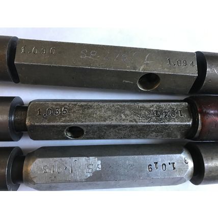 LOT THE PIPE MACHINERY GO NO GO PLUG GAGE 1.090,1.094,1.019,1.013,1.035,1.041,SH