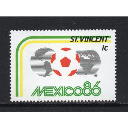 St. Vincent - 1986 - 1c World Cup Mexico '86, Mint Never Hinged
