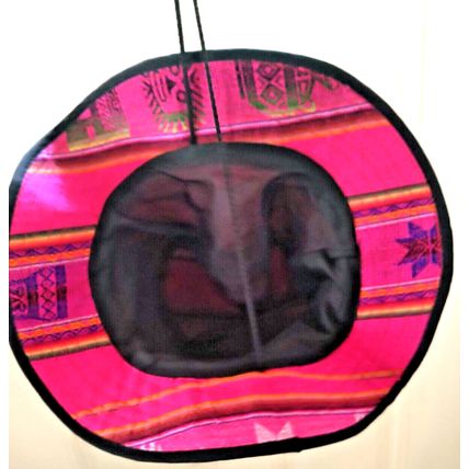 Machupicchu Cusco (PERU) Souvenir Bucket Hat Hand Woven Pink Unisex Hiking Flaw