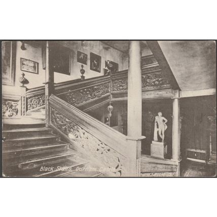 Black Stairs, Durham Castle, Durham, 1910 - Valentine's Postcard