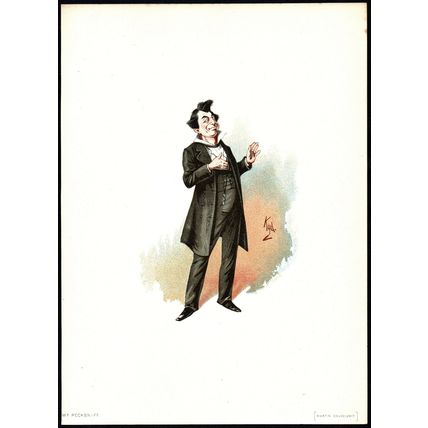 MR. PECKSNIFF 1889 JOSEPH CLAYTON CLARKE ‘KYD’ Martin Chuzzlewit CARTOON