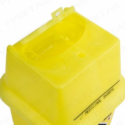 XLARGE 4L MEDICAL SHARPS BIN Disposable Syringe/Needle Insulin Tattoo Biohazard