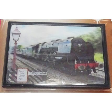 STEAM TRAIN fridge magnets 3D or Antique brass effect 8 choices