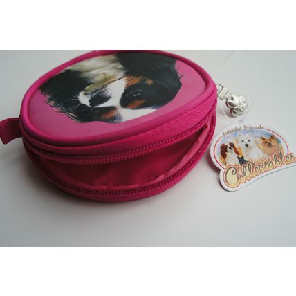 TRI COLOUR CAVALIER OR BLENHIEM CAVALIER COIN PURSE FOUR OPTIONS