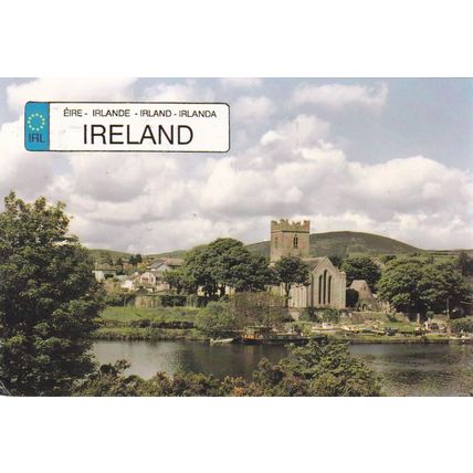 Killaloe St Flannan's Cathedral Ireland Postcard posted 2001 creased