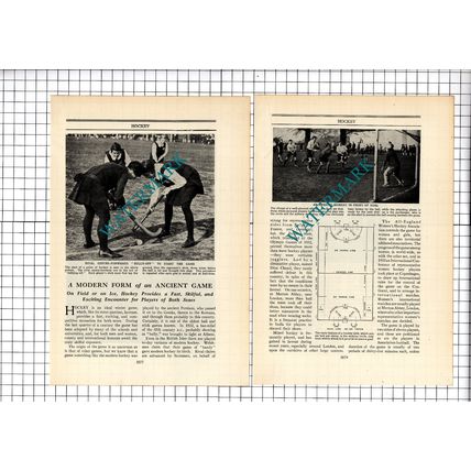 Hockey Sport - c.1940's Article