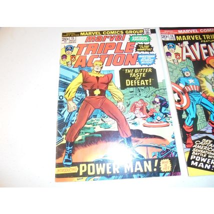 AVENGERS! MARVEL TRIPLE ACTION ISSUES 15 & 16, Marvel Comics, 1973-1974! $15.00