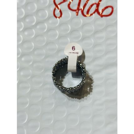 NWT Ring Bomb Party Sz9 RBP Full Wrap Hematite P Band Costume Jewelry