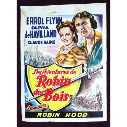 ADVENTURES OF ROBIN HOOD, The (1938) Vintage Belgian poster **Errol Flynn**