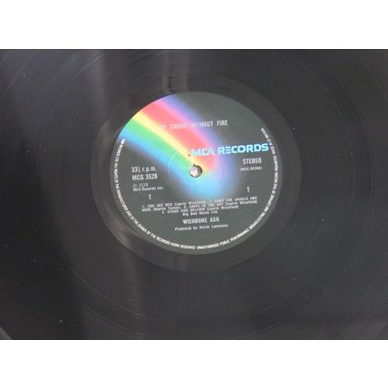 WISHBONE ASH, NO SMOKE WITHOUT FIRE VINYL LP. WITH SINGLE .