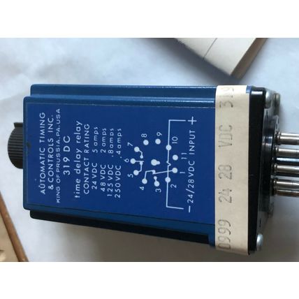 NEW ATC 319DC 319H-007-H1-X AUTOMATIC TIMING & CONTROL TIMING RELAY 24/48 VDC,SV
