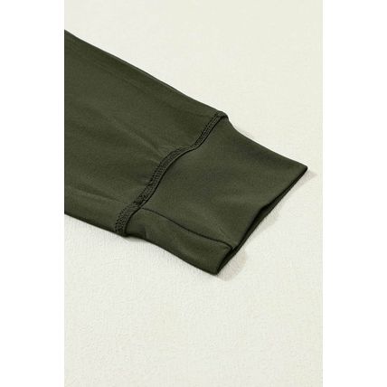 Moss Green Drawstring Waist Pocketed Joggers