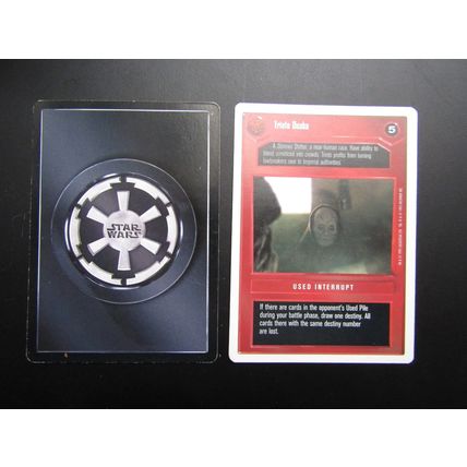 Star Wars 1995 Premiere Decipher CCG W/B Card Trinto Duaba DS
