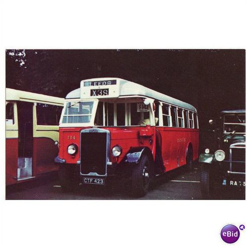 Bus Postcard Lancashire United Transport 114 Leyland Tiger TS8 Roe CTF423