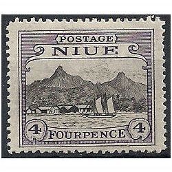 Niue 1927 SG47 4d Black & Violet Mounted Mint . .